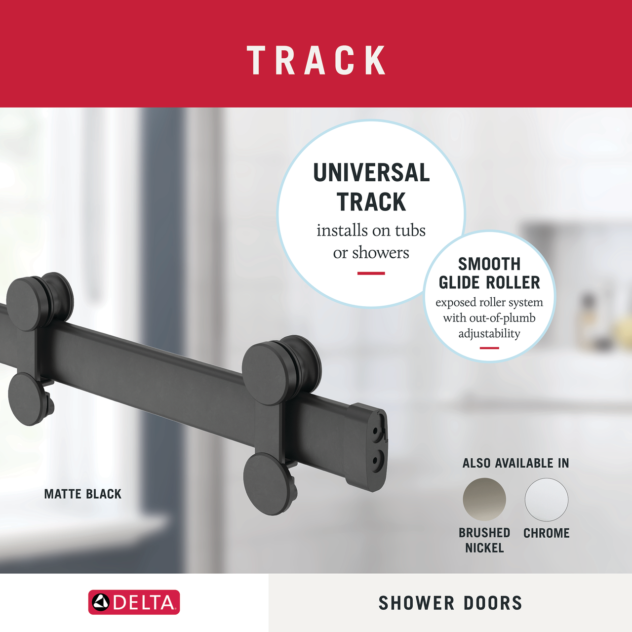 60" Shower/Tub / N/A / Matte Black