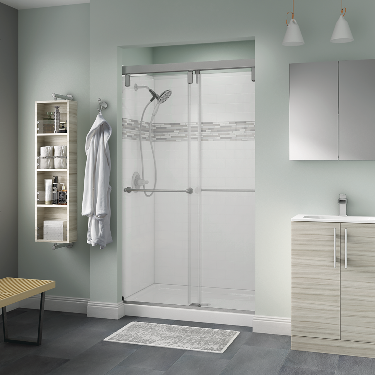 Mod 10mm Shower Door with Crestfield Handle