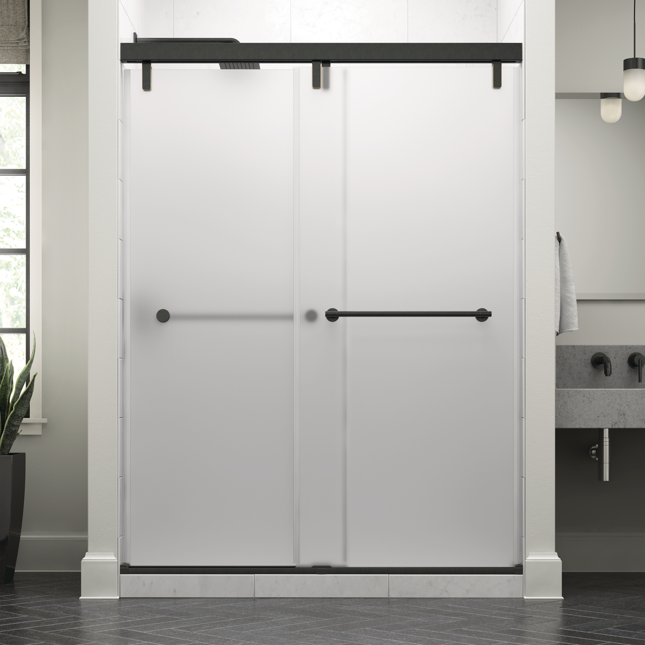 Mod 10mm Shower Door with Crestfield Handle