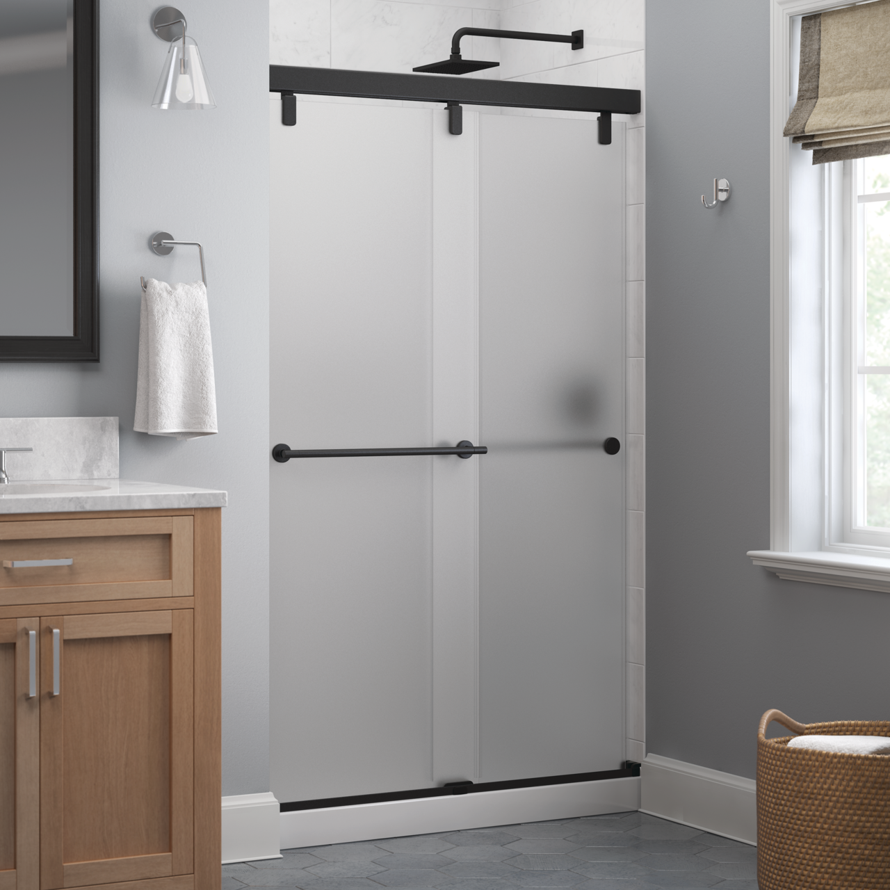 Mod 6mm Shower Door with Lyndall Handle