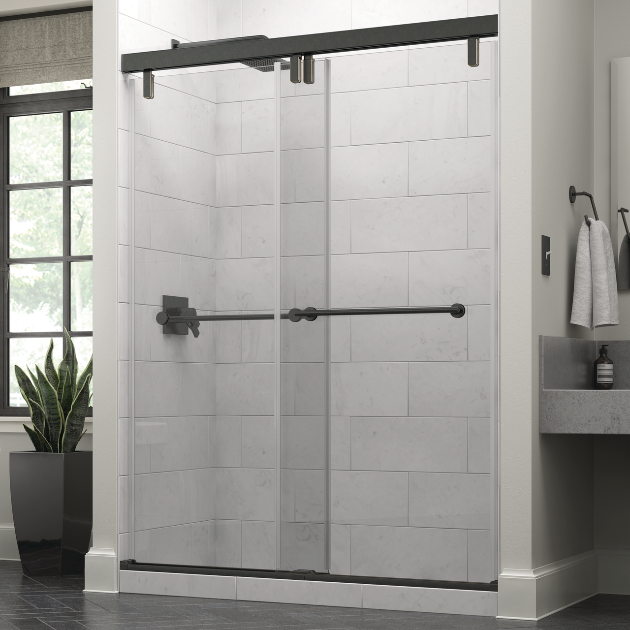 Mod 10mm Shower Door with Crestfield Handle