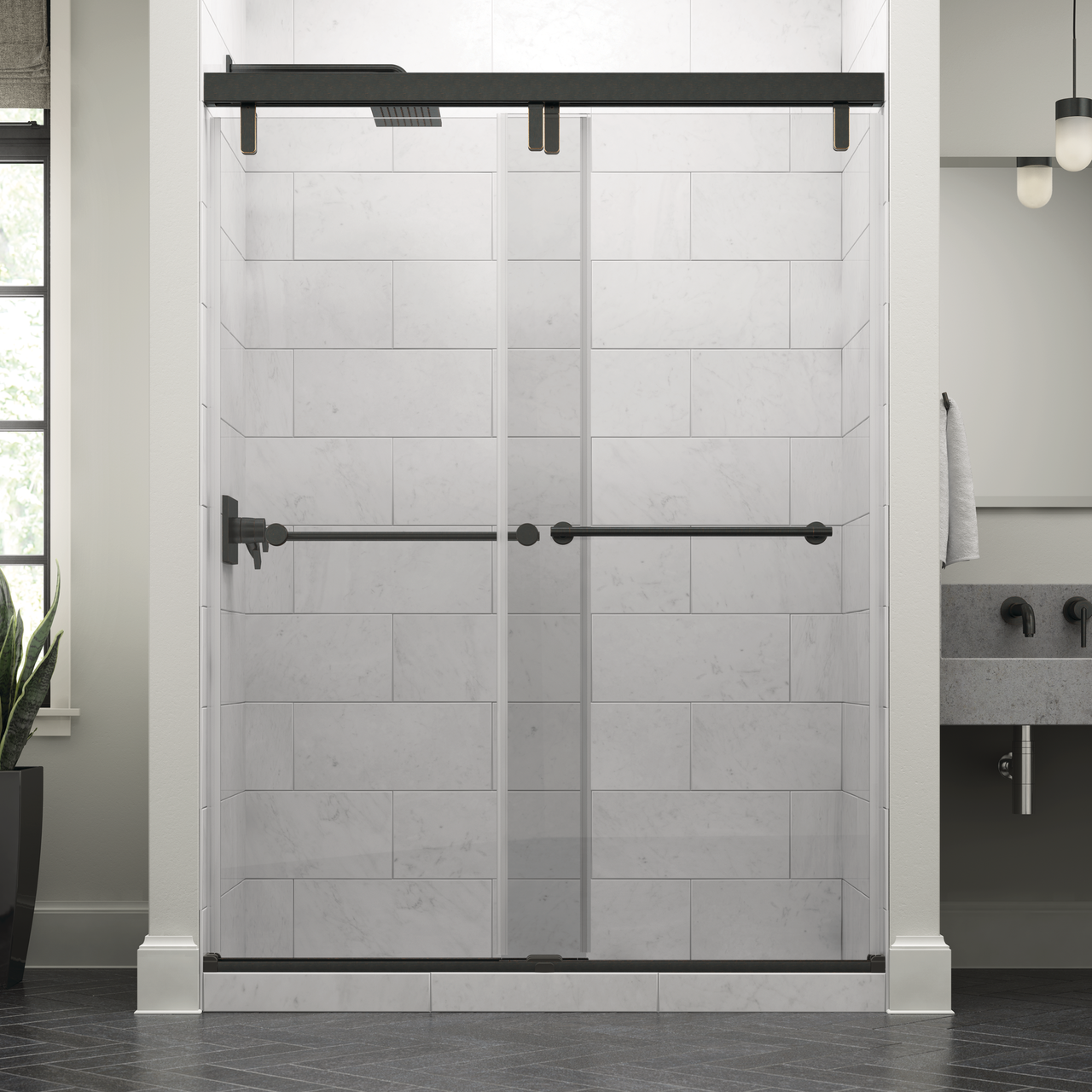 Mod 10mm Shower Door with Crestfield Handle