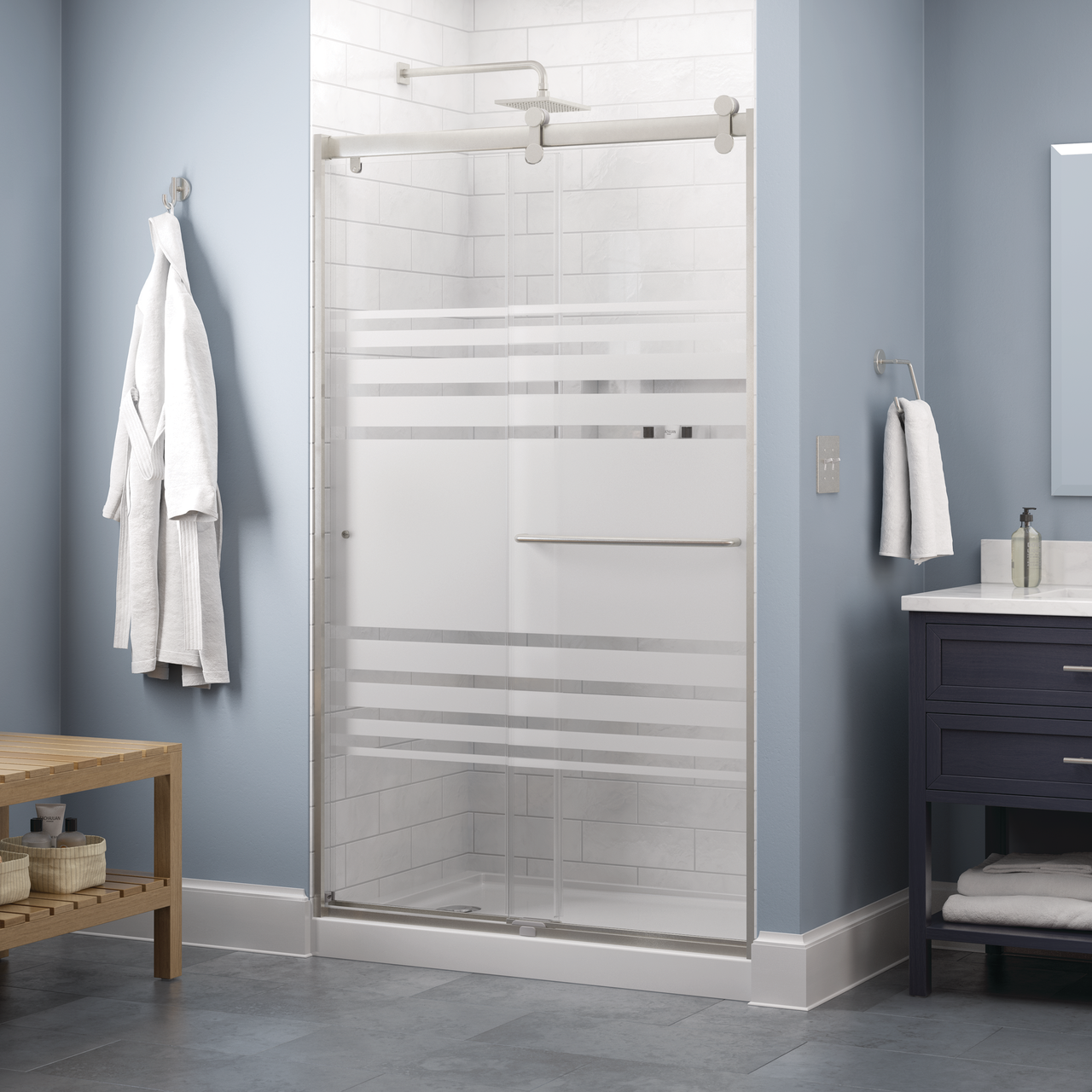 Contemporary 6mm Shower Door with Simplicity Handle