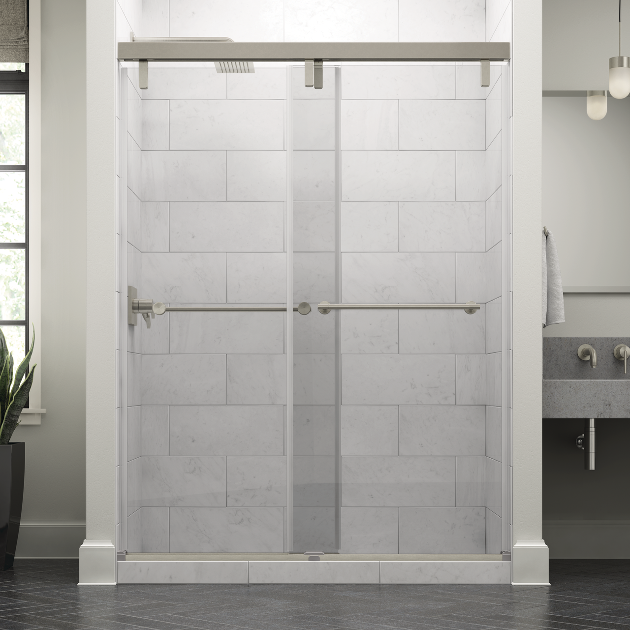 Mod 10mm Shower Door with Everly Handle