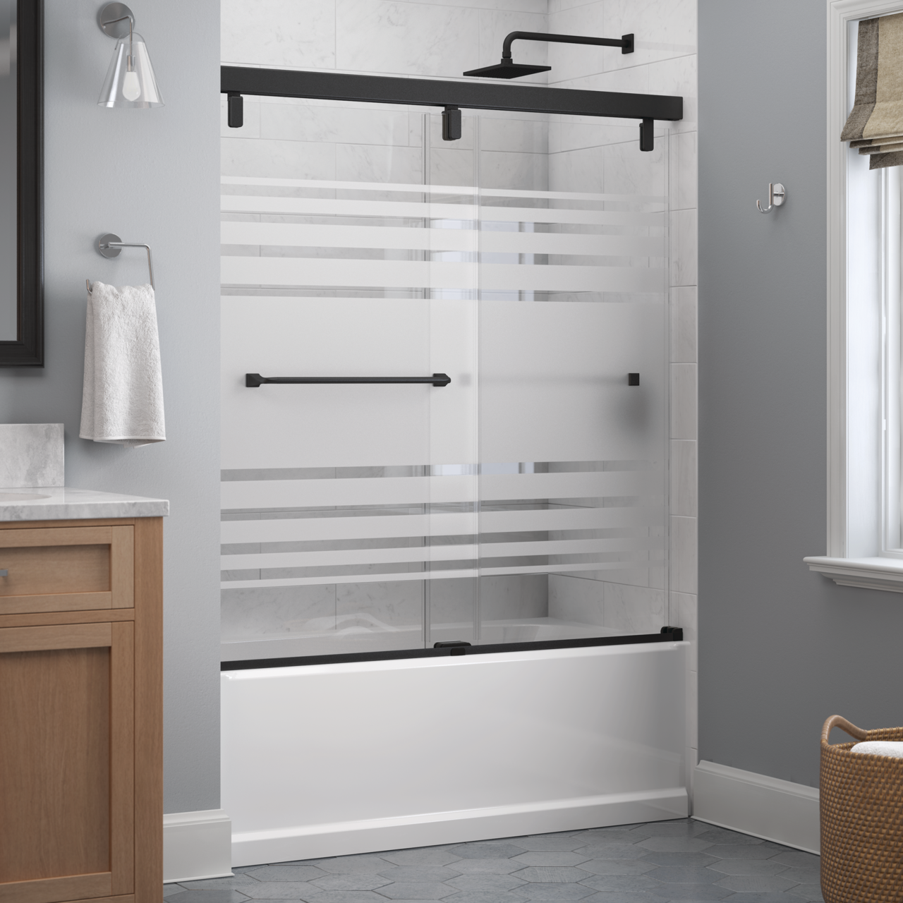 60" Bathtub / Transition / Matte Black