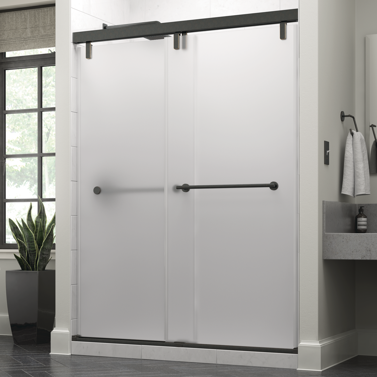 Mod 10mm Shower Door with Crestfield Handle