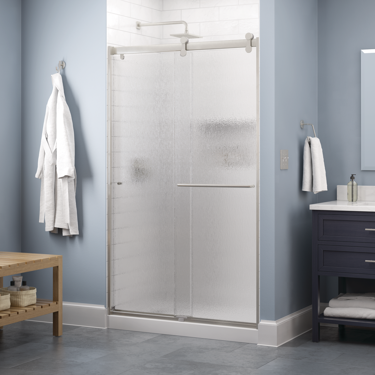 Contemporary 6mm Shower Door with Simplicity Handle