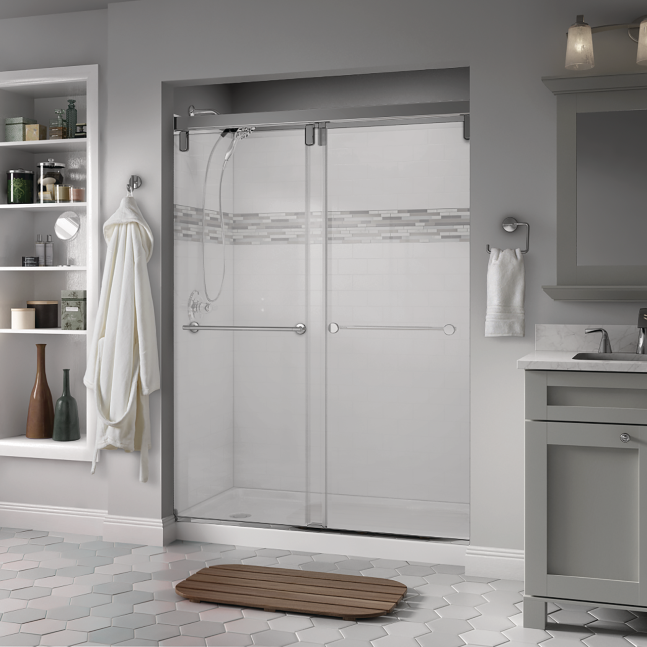 Mod 10mm Shower Door with Lyndall Handle