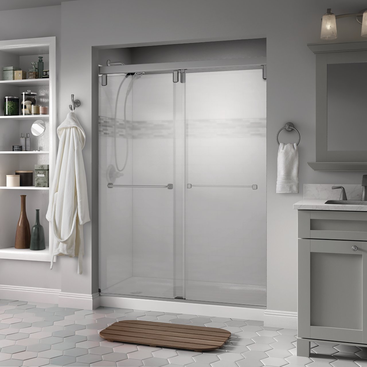 Mod 10mm Shower Door with Everly Handle