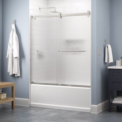 Contemporary 6mm Bathtub Door with Simplicity Handle
