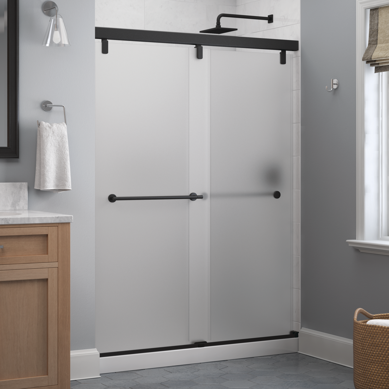 Mod 6mm Shower Door with Lyndall Handle