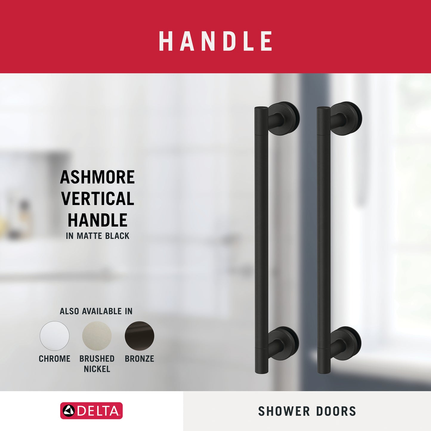 48" Shower / Clear / Matte Black