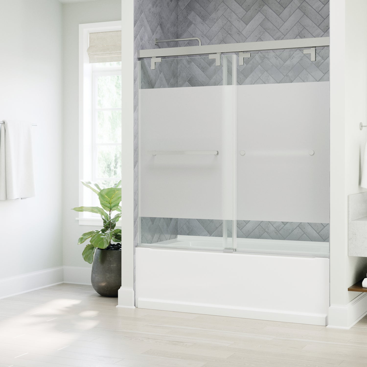 Sliding Bathtub Door