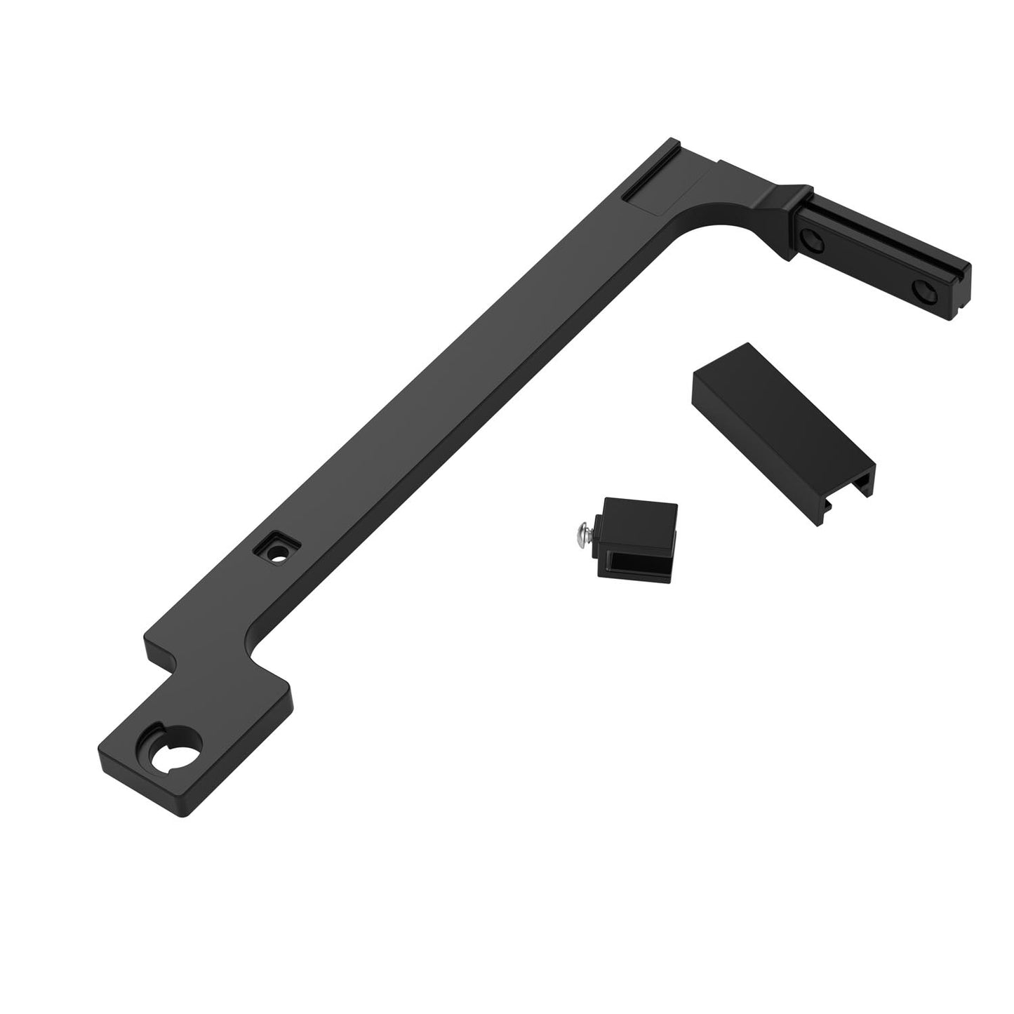 Wilder Fixed Panel Bracket in Matte Black