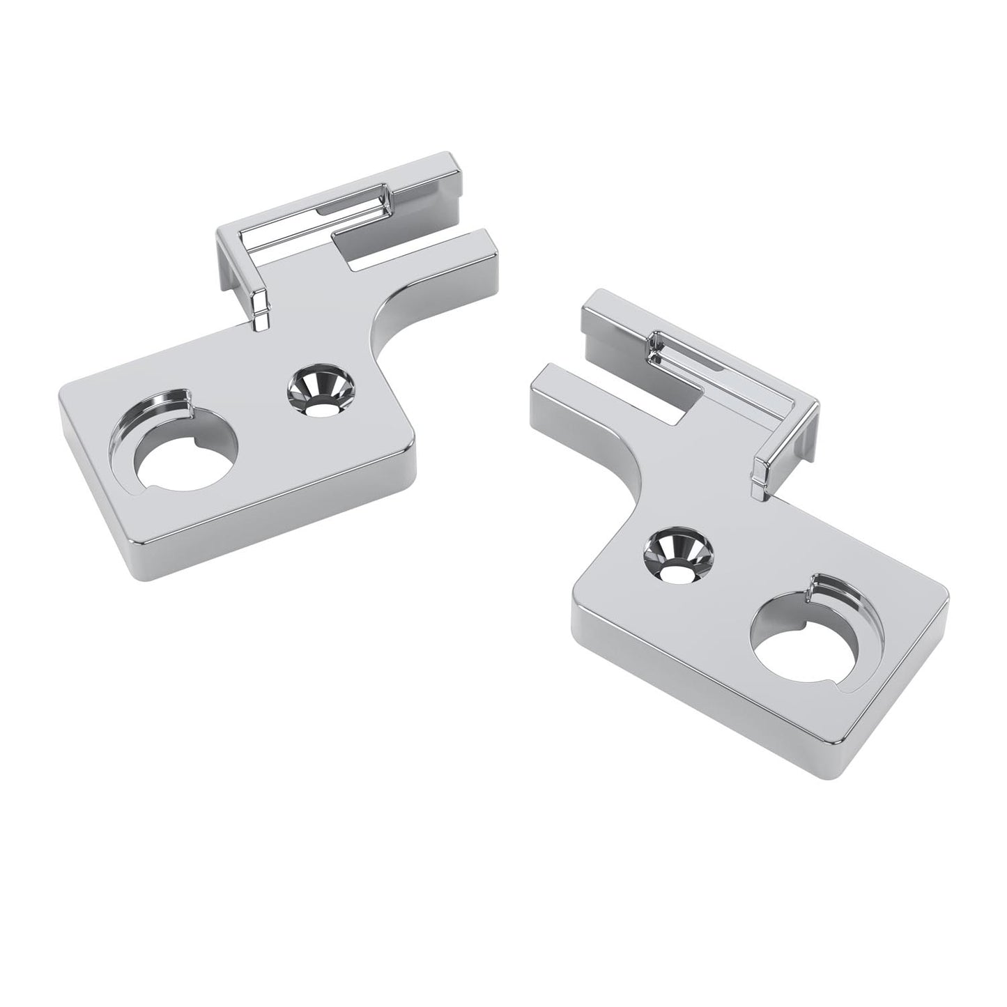 Wilder Pivot Brackets in Polished Chrome