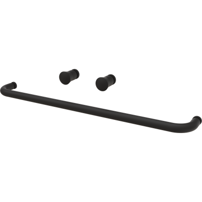 60" Bathtub / Clear / Matte Black