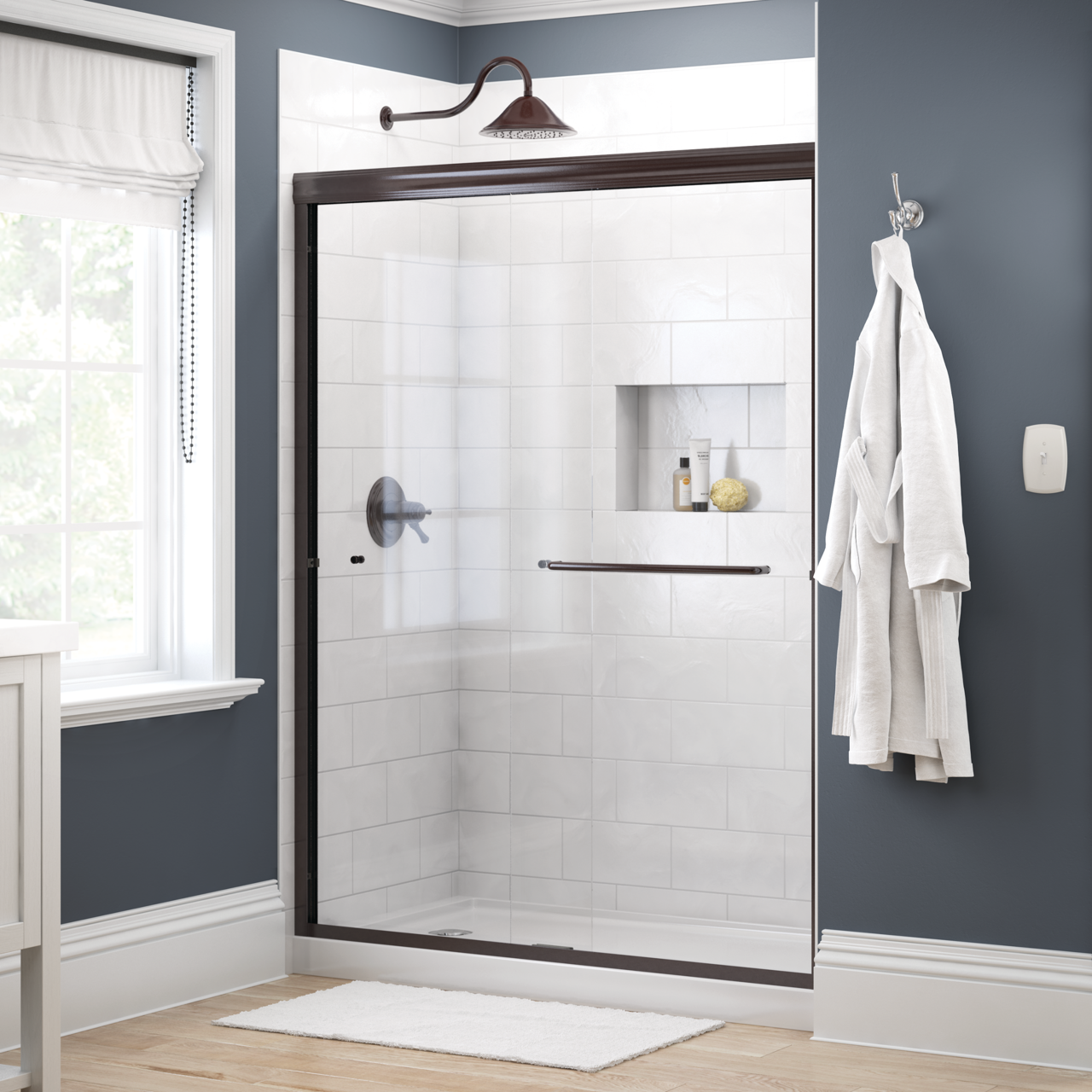 60" Shower / Clear / Bronze