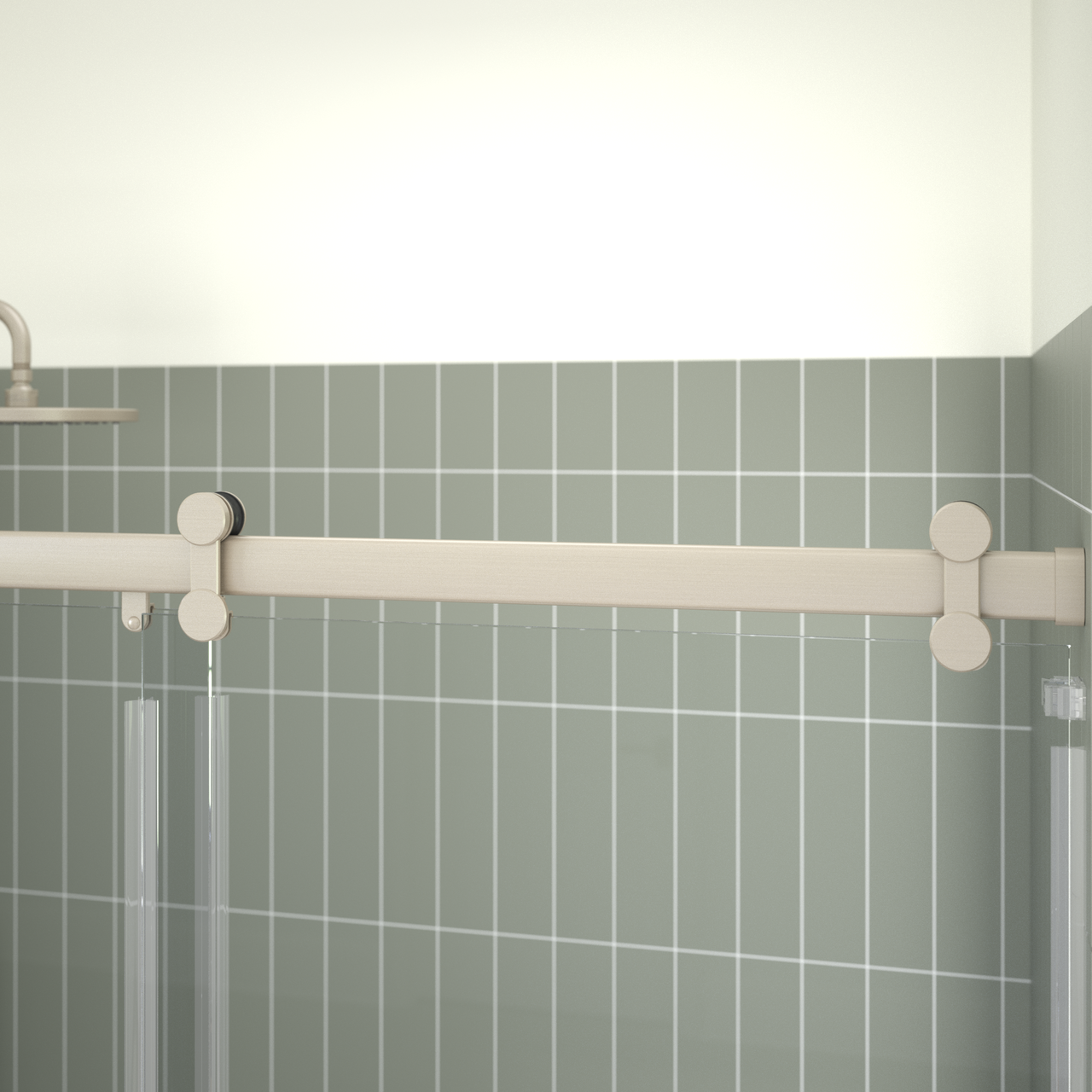 60" Shower / Clear / Brushed Nickel (Shower Door)