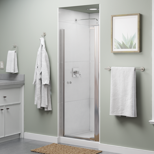 30" Shower / Clear / Chrome