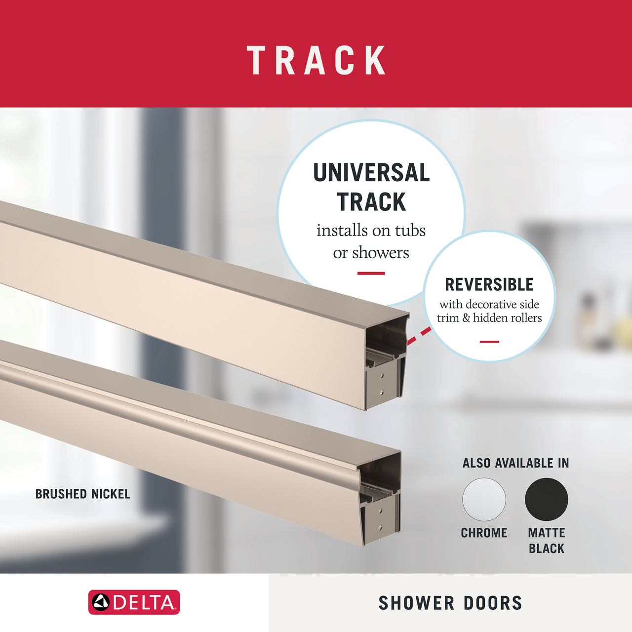 60" Bathtub / Privacy / Brushed Nickel (Shower Door)