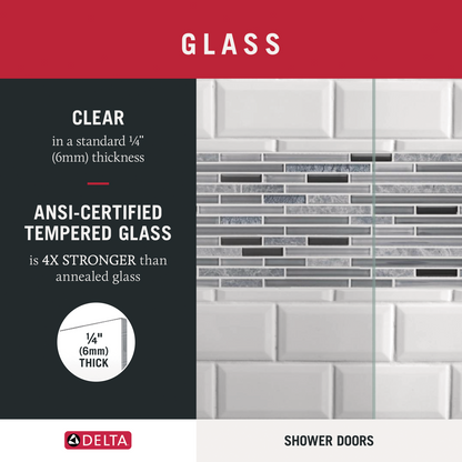 36" Shower / Clear / Brushed Nickel (Shower Door)