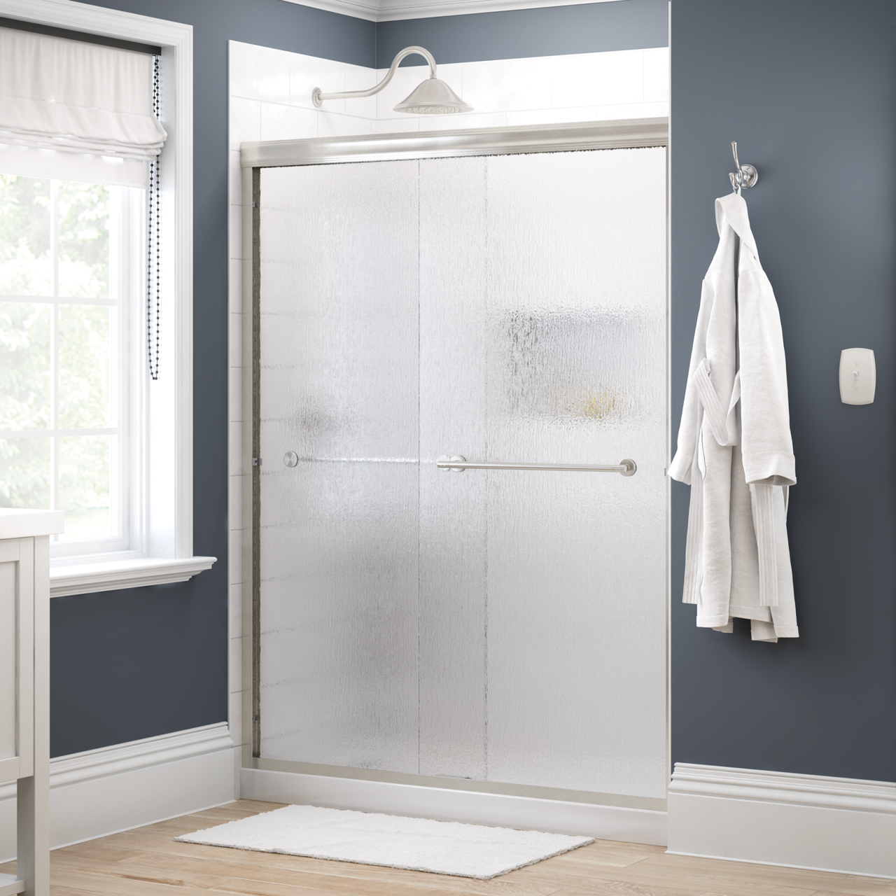 60" Shower / Rain / Nickel