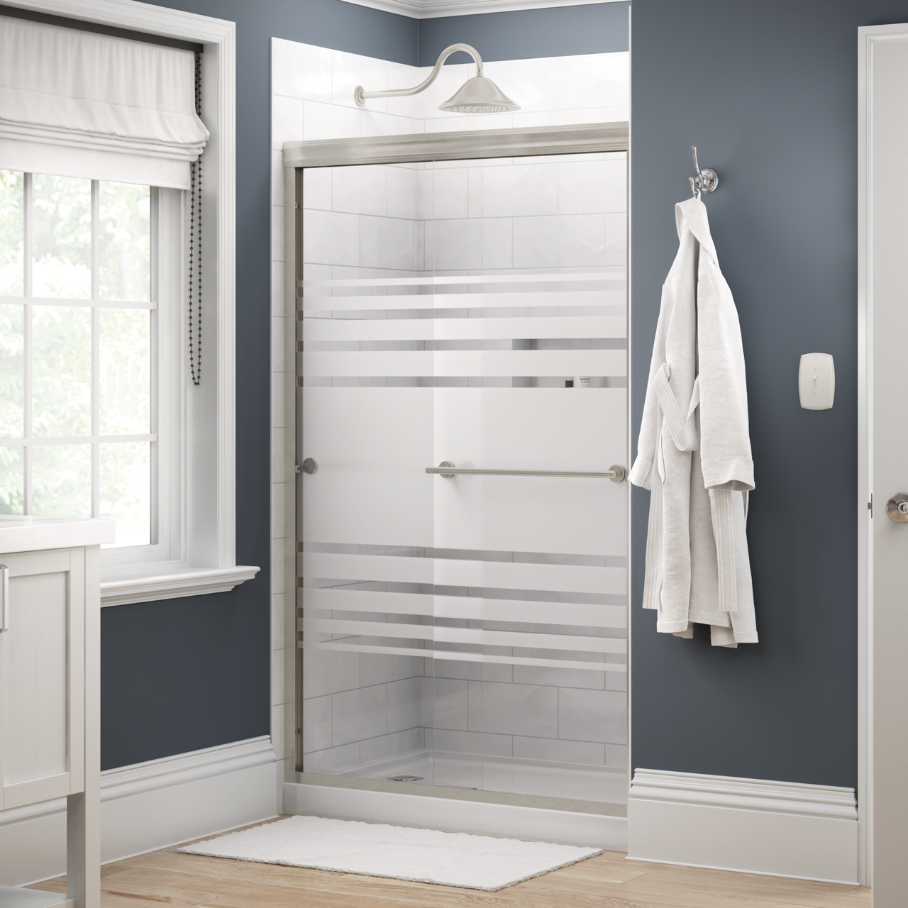 48" Shower / Transition / Nickel