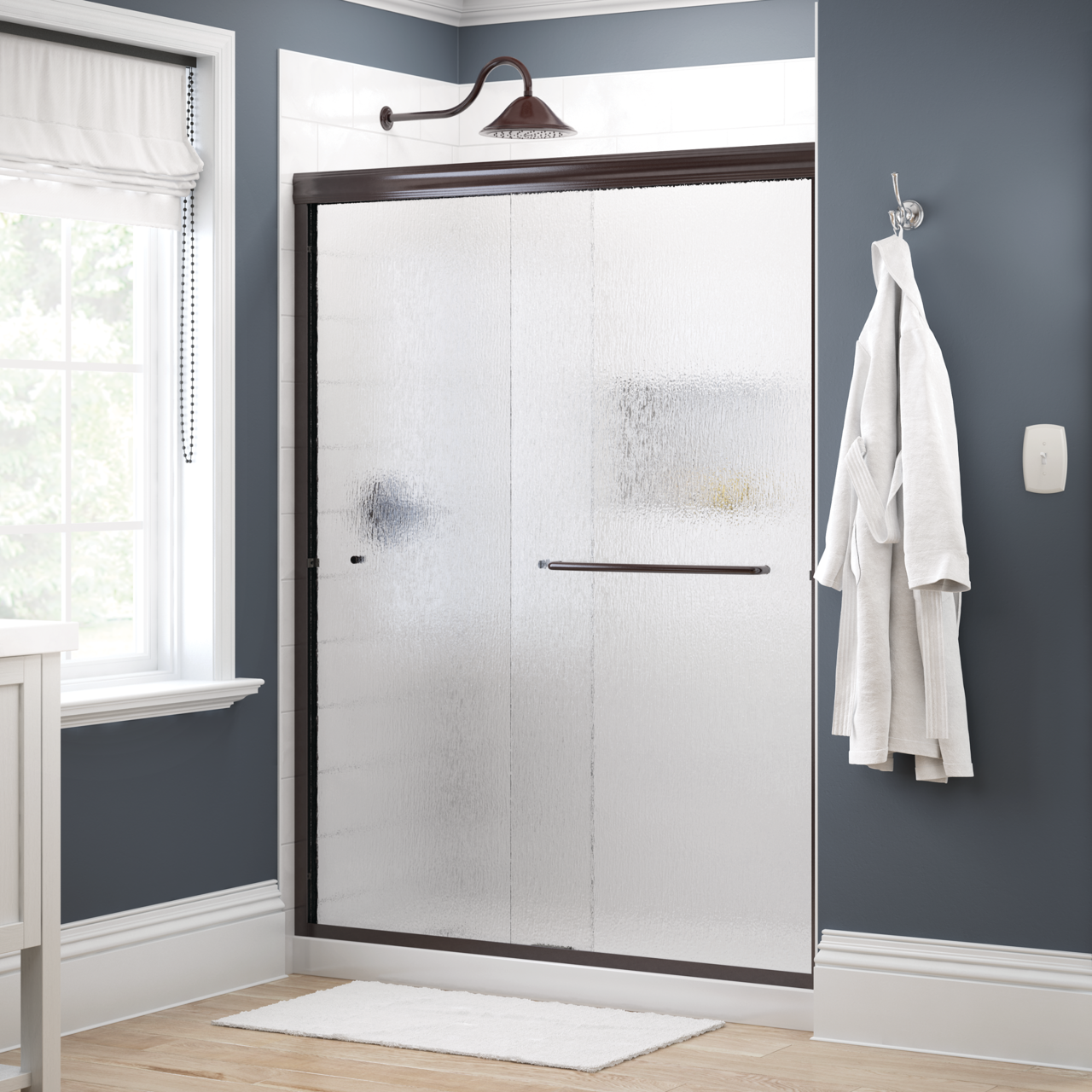 60" Shower / Rain / Bronze