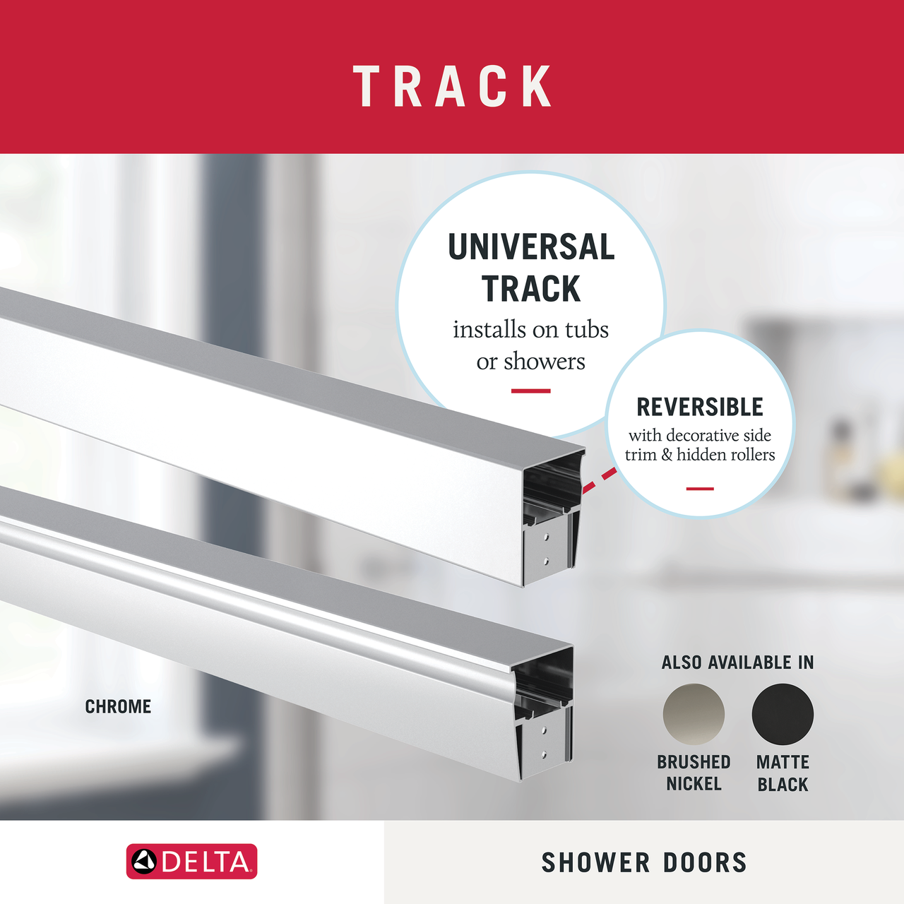 60" Bathtub / Clear / Chrome