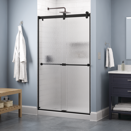 Contemporary 6mm Shower Door with Everly Handle