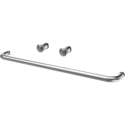 60" Bathtub / Clear / Chrome