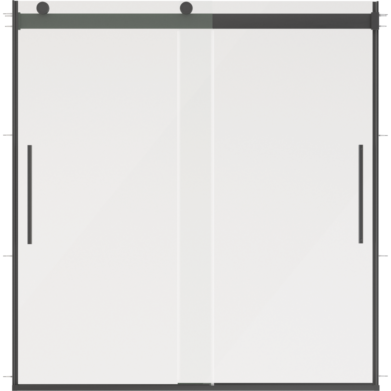 60" Bathtub / Clear / Matte Black
