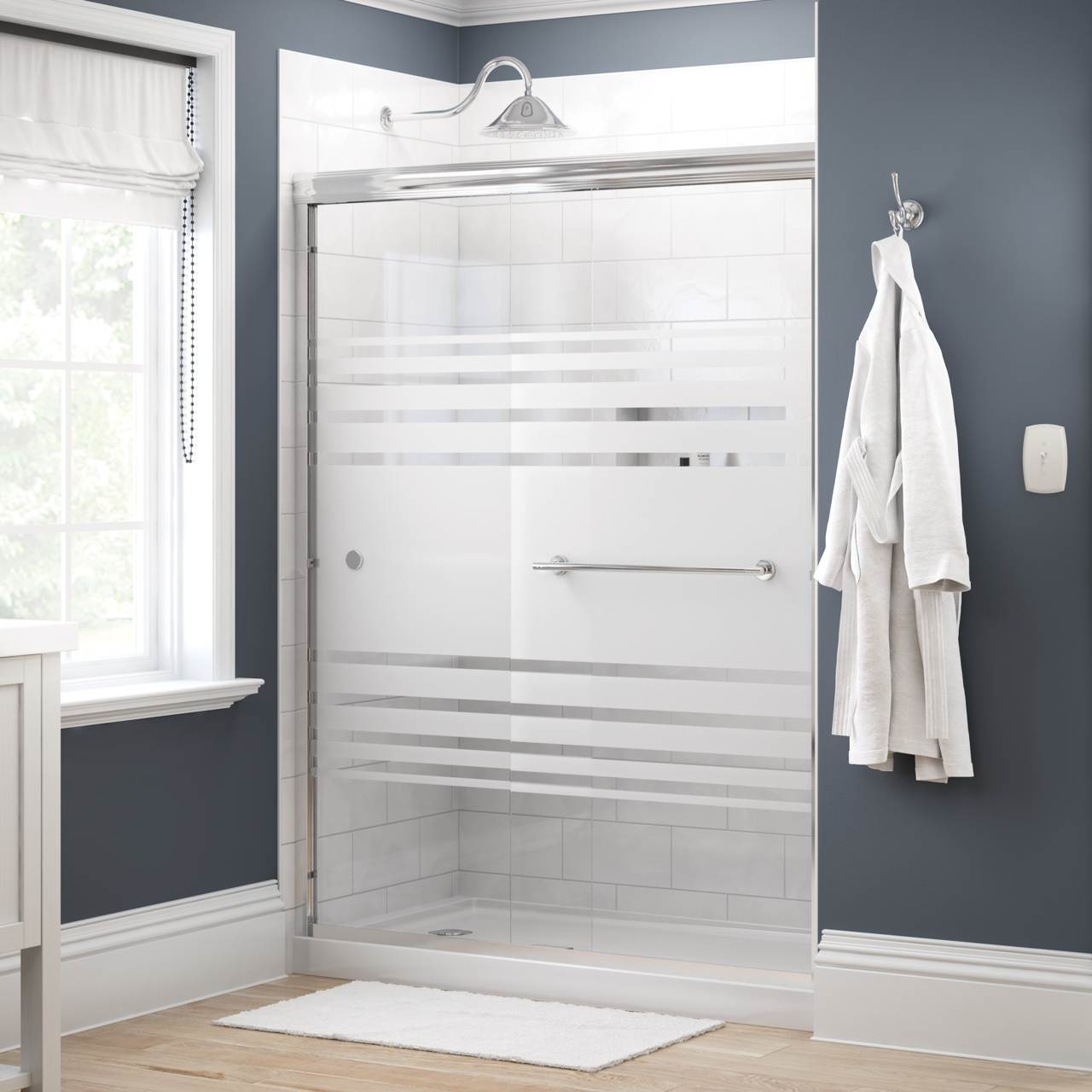 60" Shower / Transition / Chrome