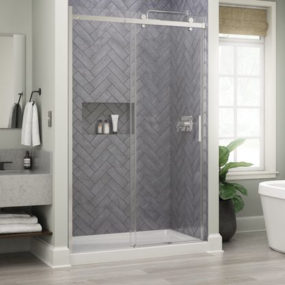 48" Shower / Clear / Polished Chrome