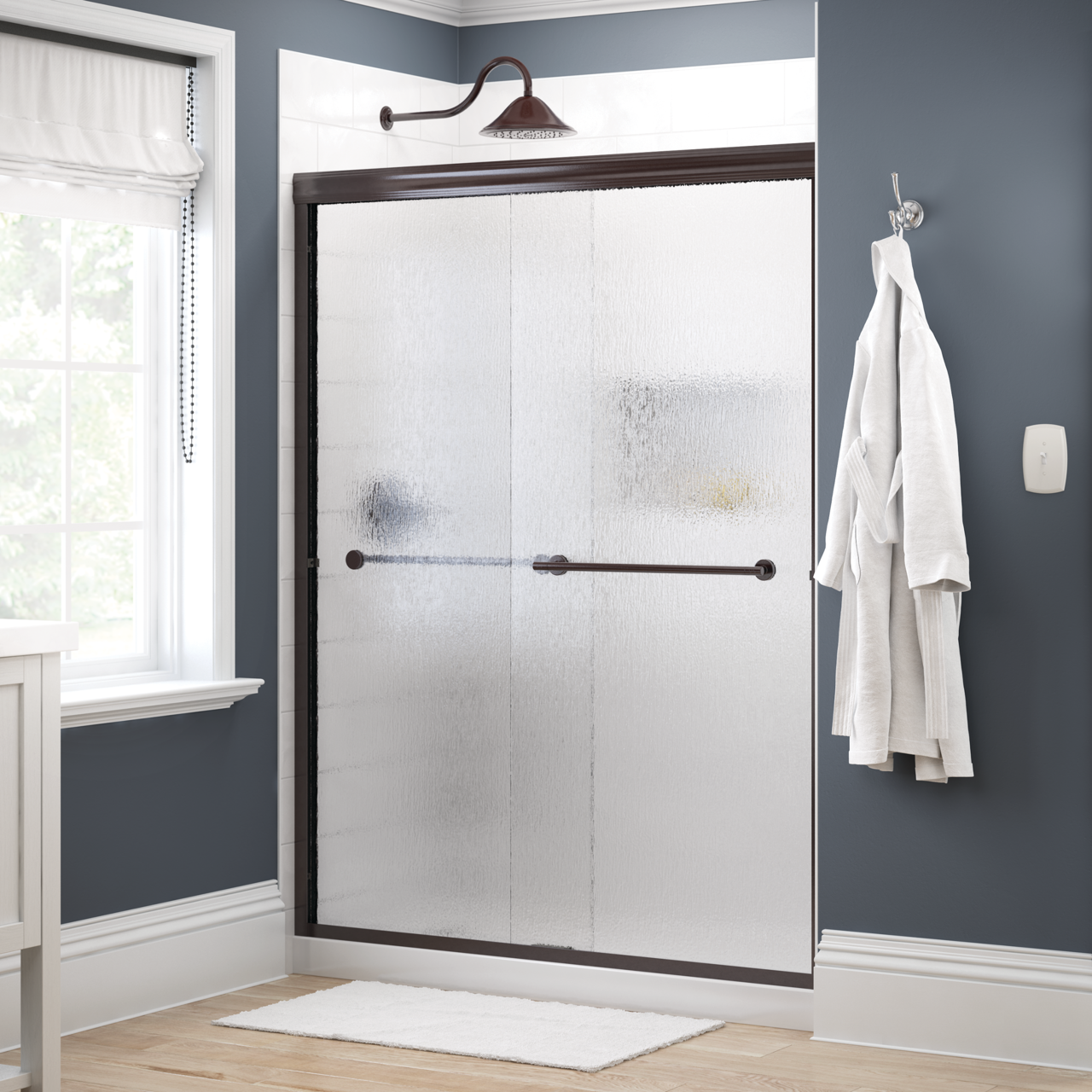 60" Shower / Rain / Bronze