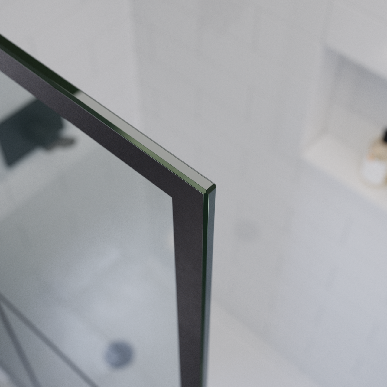 34" Shower / Ingot / Matte Black