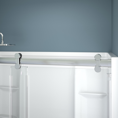 60" Shower / Clear / Chrome