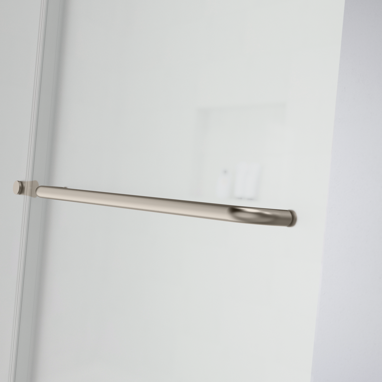 60" Bathtub / Privacy / Brushed Nickel (Shower Door)