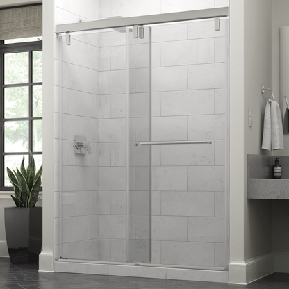 60" Shower / Clear / Polished Chrome