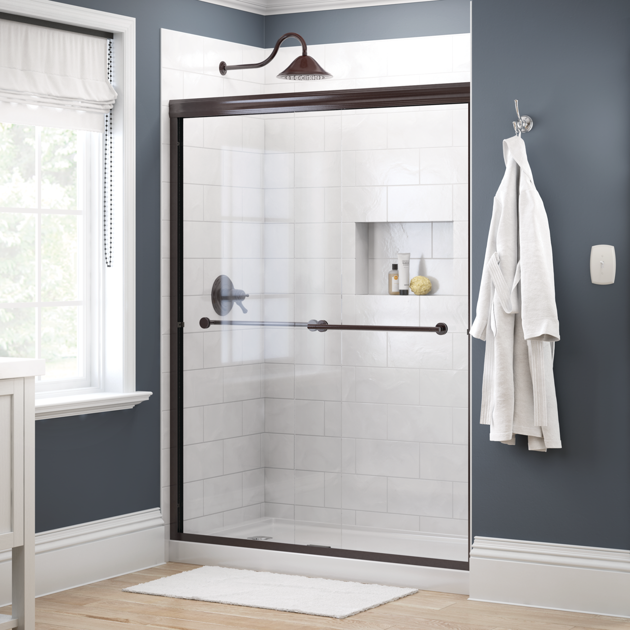60" Shower / Clear / Bronze