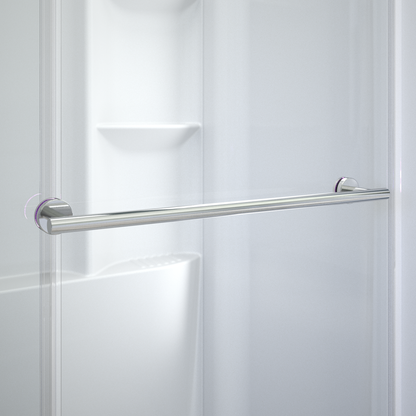 60" Shower / Clear / Chrome