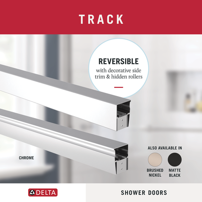 60" Shower / Clear / Chrome