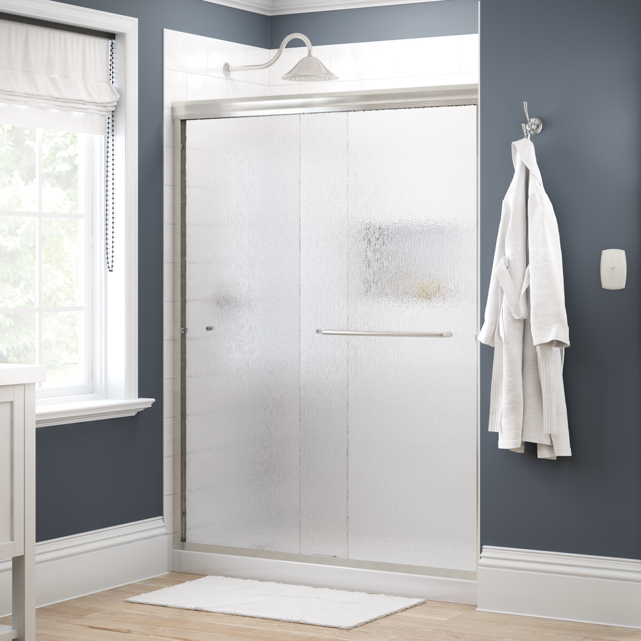 60" Shower / Rain / Nickel
