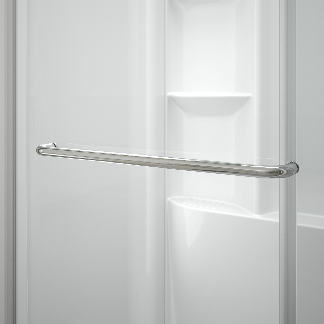 60" Shower / Clear / Chrome
