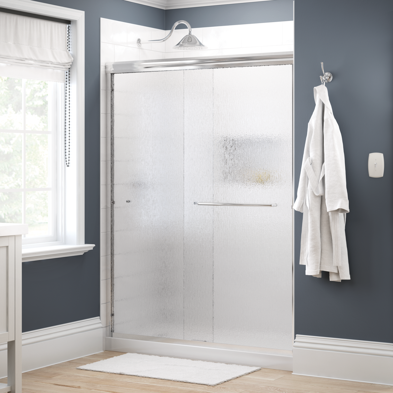 60" Shower / Rain / Chrome