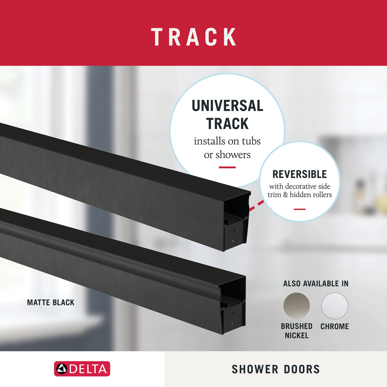 60" Bathtub / Clear / Matte Black