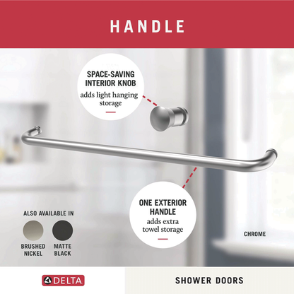60" Shower / Clear / Chrome