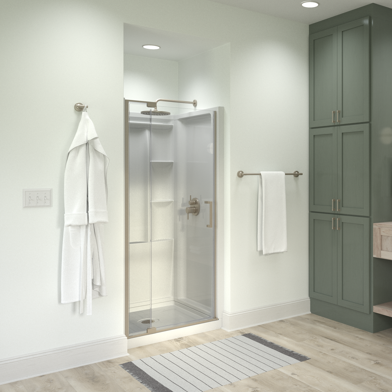 36" Shower / Clear / Brushed Nickel (Shower Door)