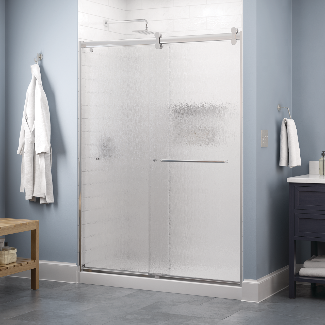 60" Shower / Rain / Chrome
