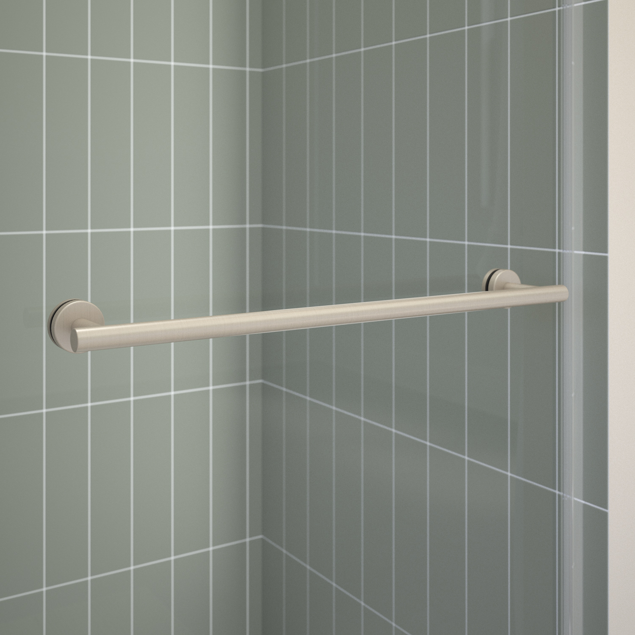 60" Shower / Clear / Brushed Nickel (Shower Door)